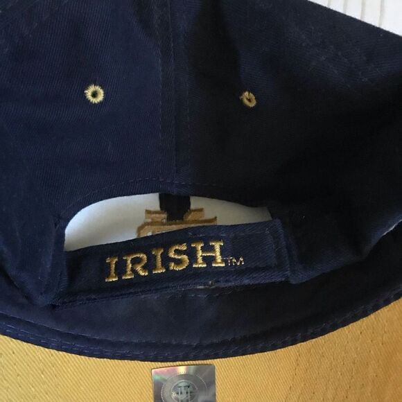 Notre Dame Irish football ball cap hat signatures one size fits most adj. licens - Picture 7 of 7